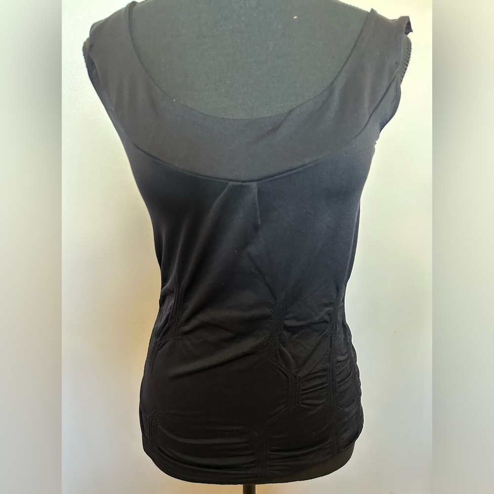 SOHO LADY black tank top,stretch,size:M,